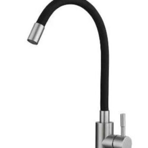 Monocomando Satin con flexible Negro